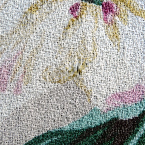 Vintage Barkcloth drapes / curtains; 34" x 73", 2 pieces - Picture 7 of 9